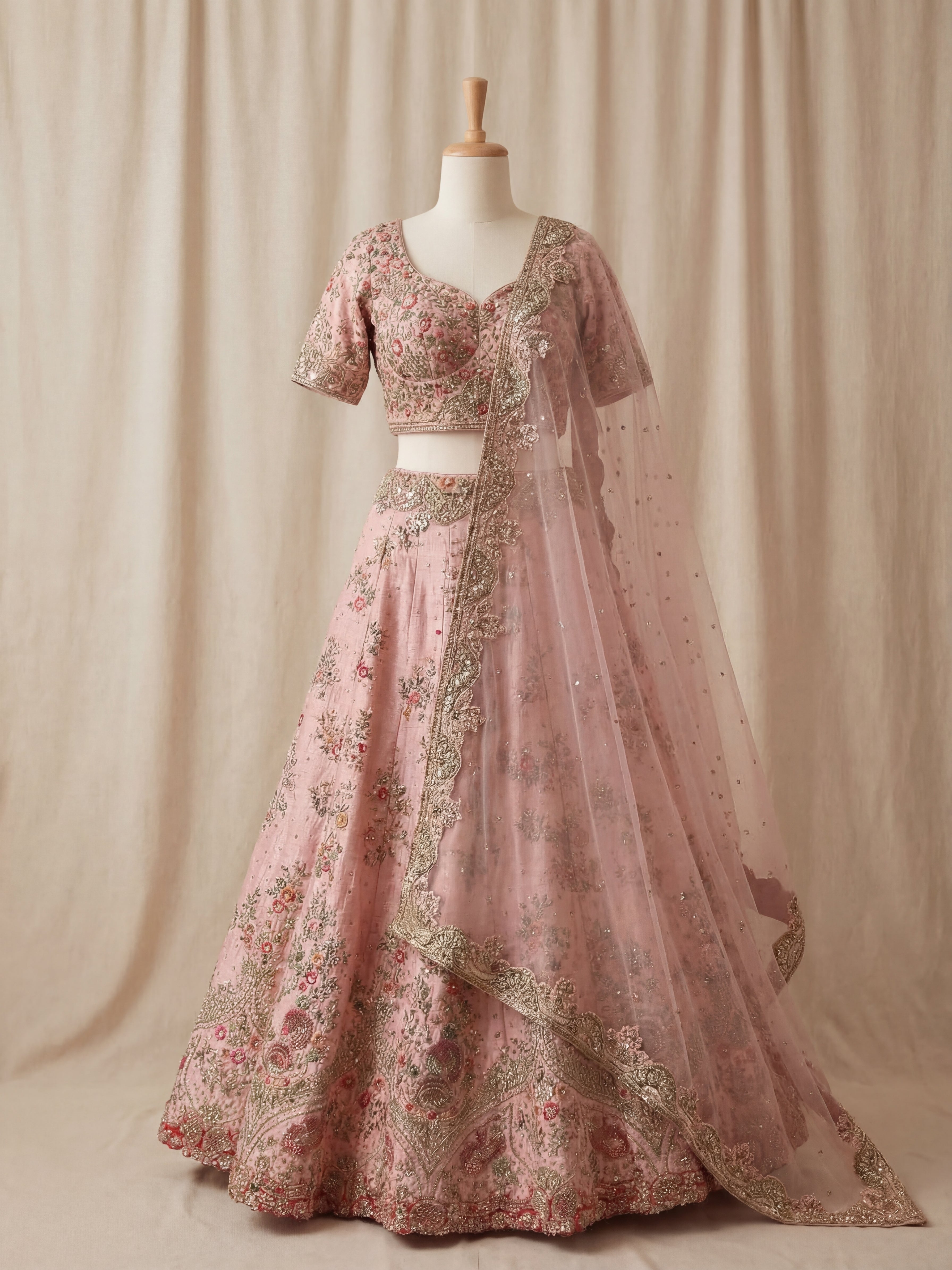 Nilofar Blush Lehenga
