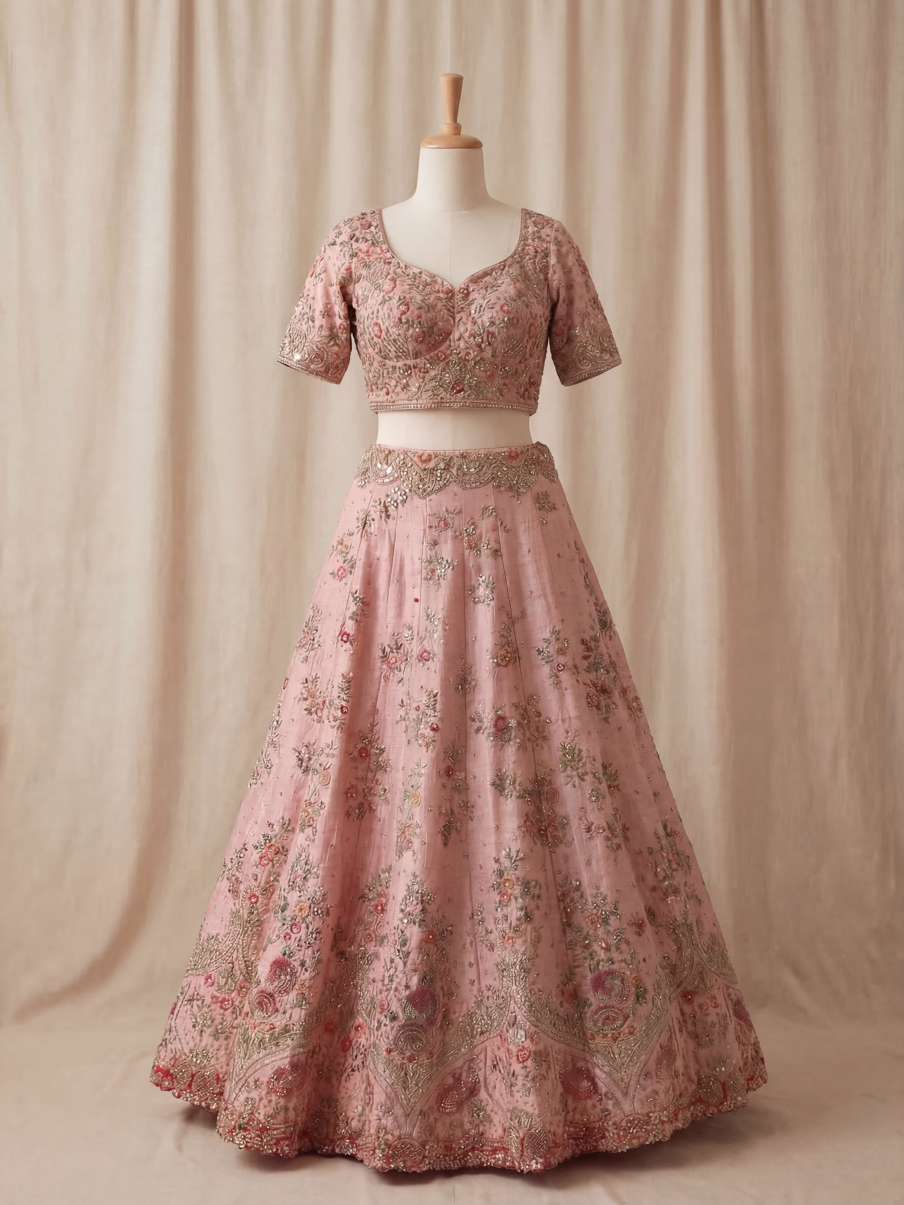 Nilofar Blush Lehenga