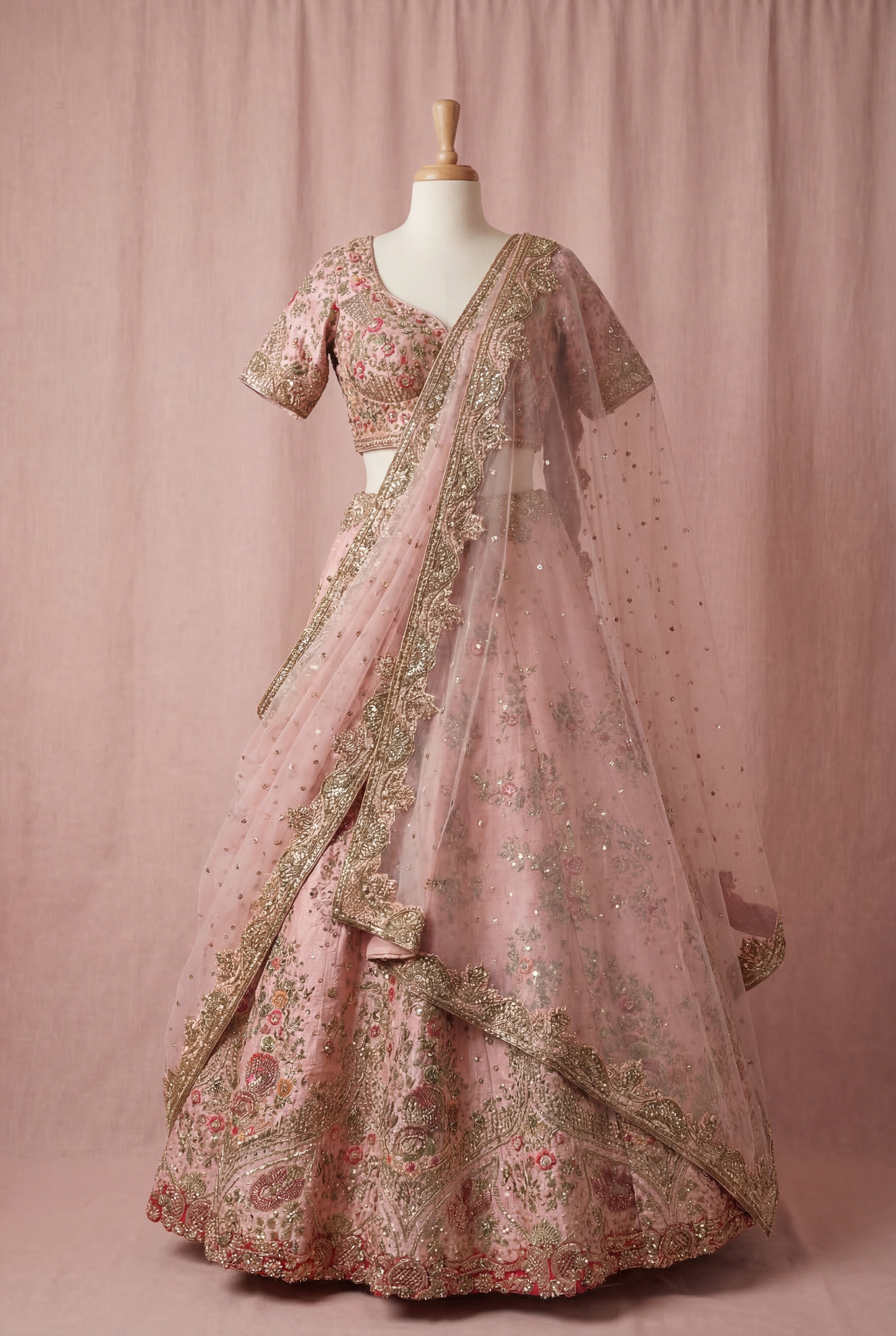 Nilofar Blush Lehenga