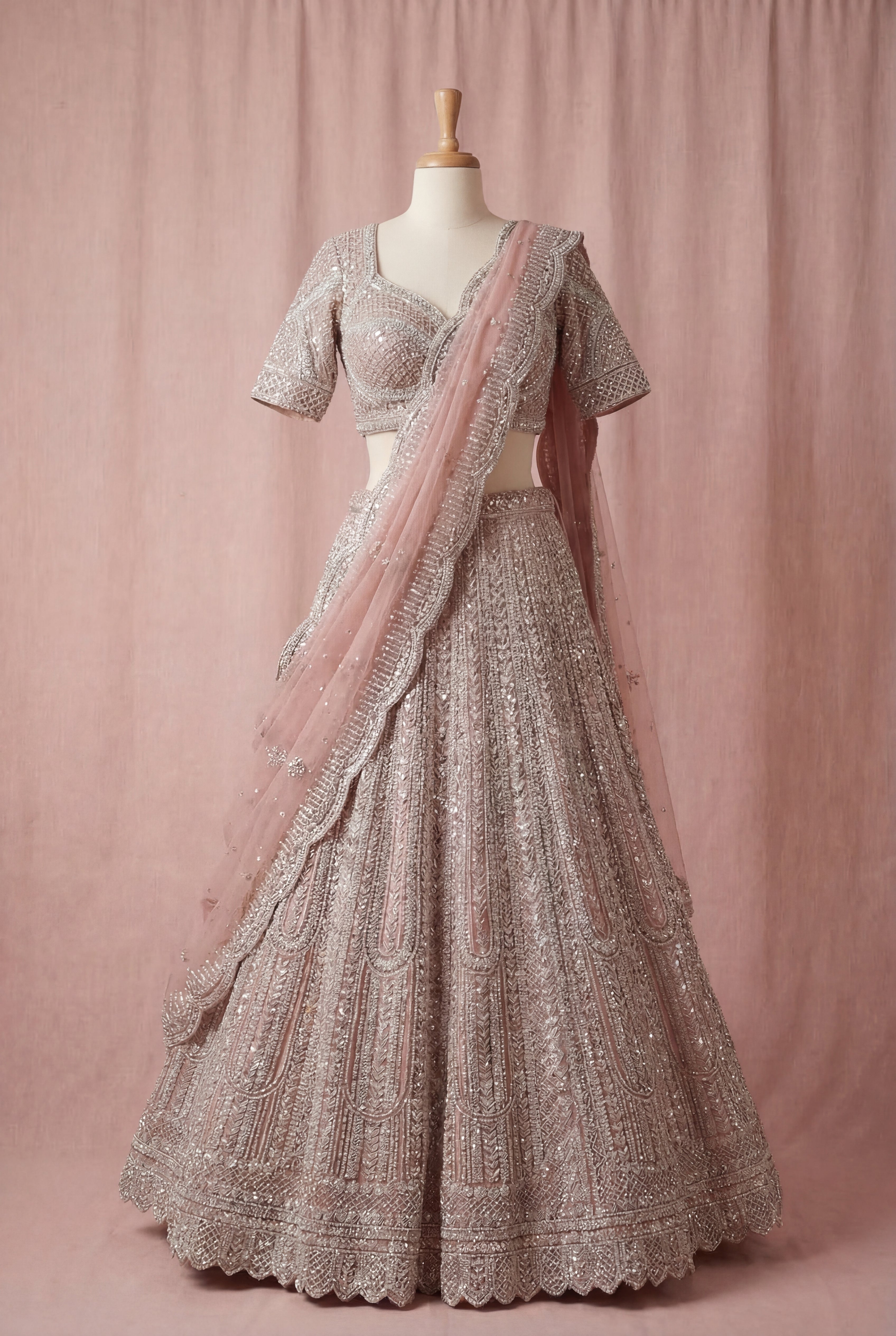 Ivoria Pearl Lehenga - Khajana Boutique | Indian Bridal Wear Iselin NJ