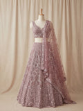 Durnaz Lilac Lehenga
