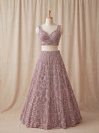 Durnaz Lilac Lehenga