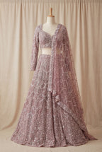 Durnaz Lilac Lehenga