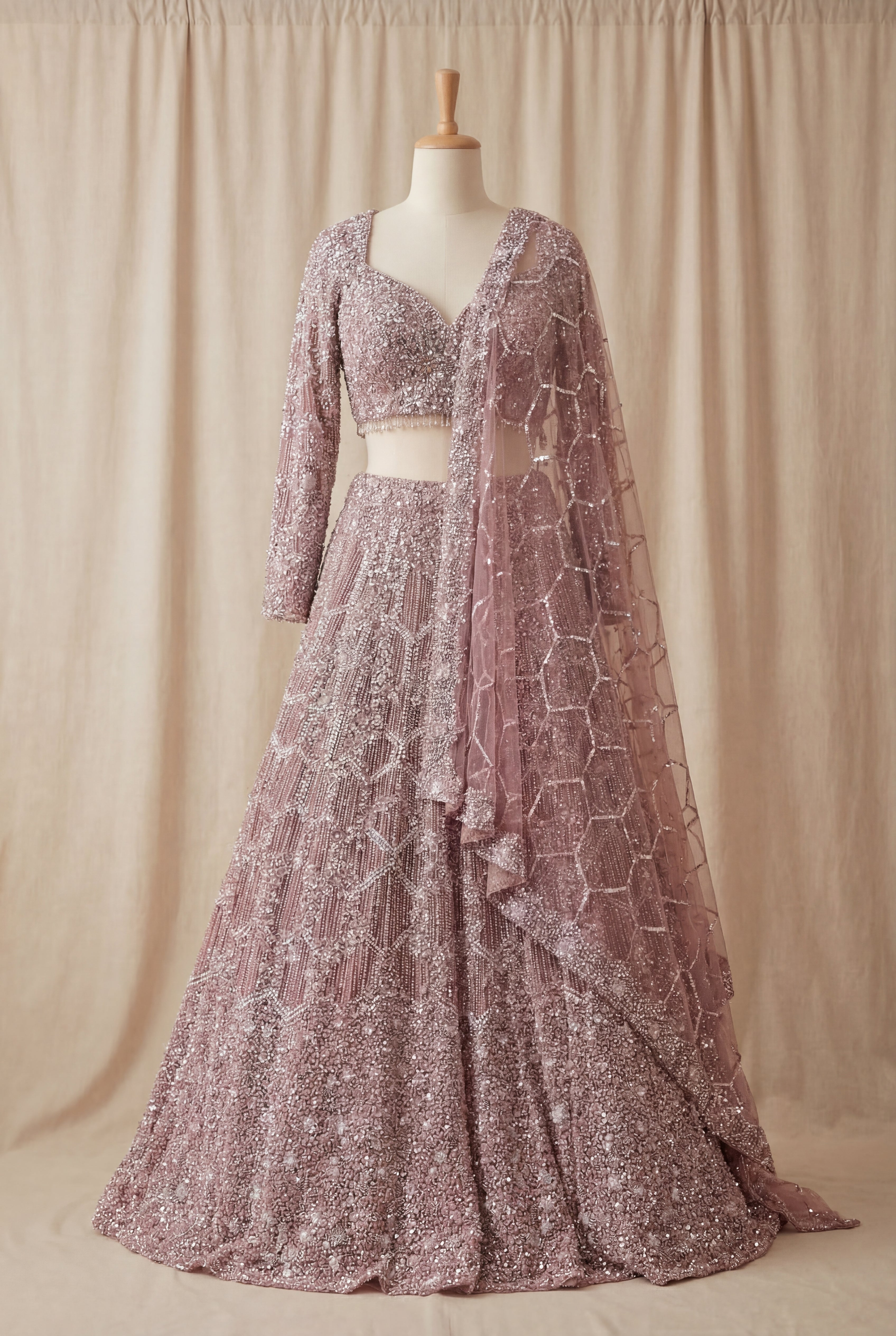 Durnaz Lilac Lehenga - Khajana Boutique | Indian Bridal Wear Iselin NJ