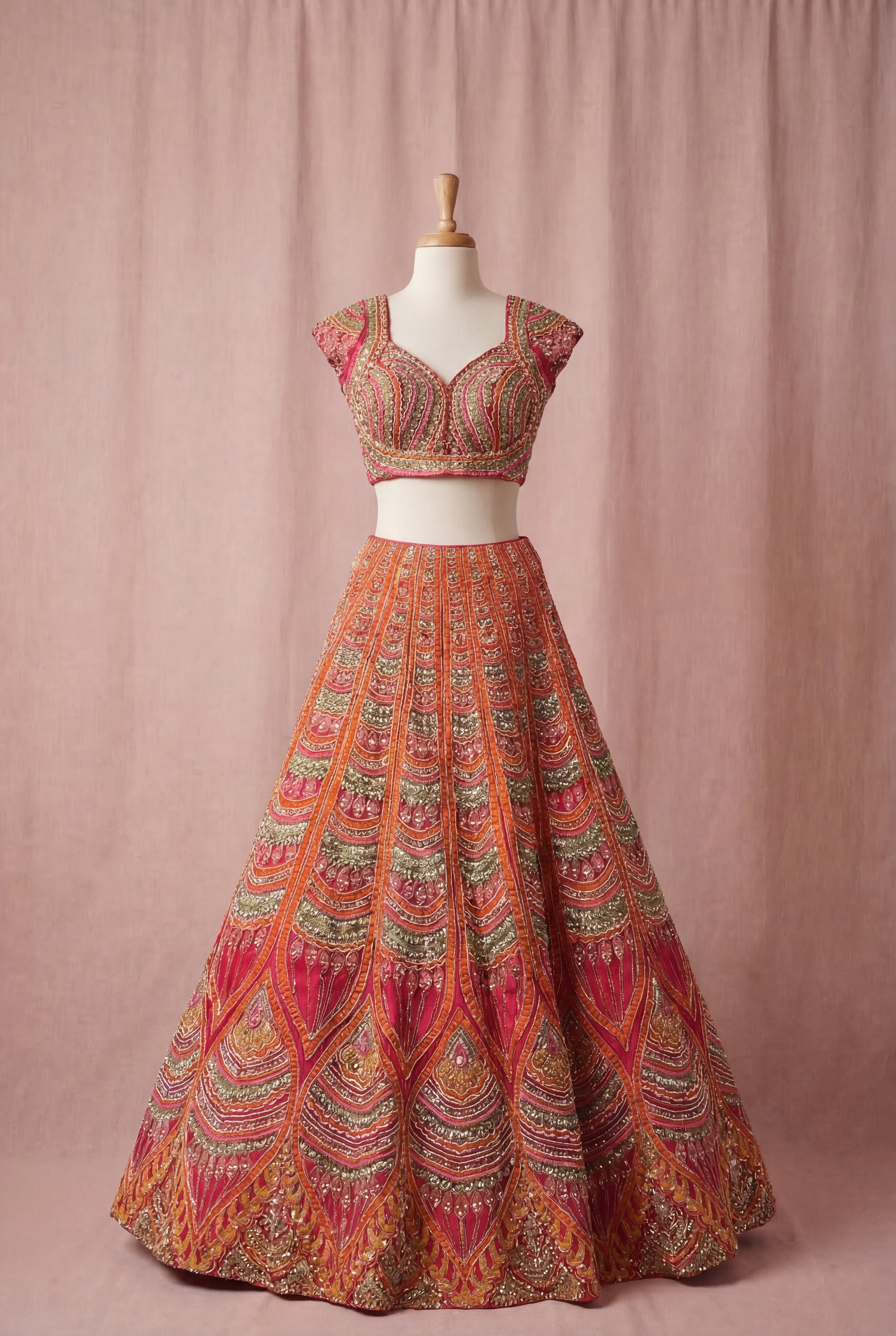 Suniya Sunset Lehenga - Khajana Boutique | Indian Bridal Wear Iselin NJ