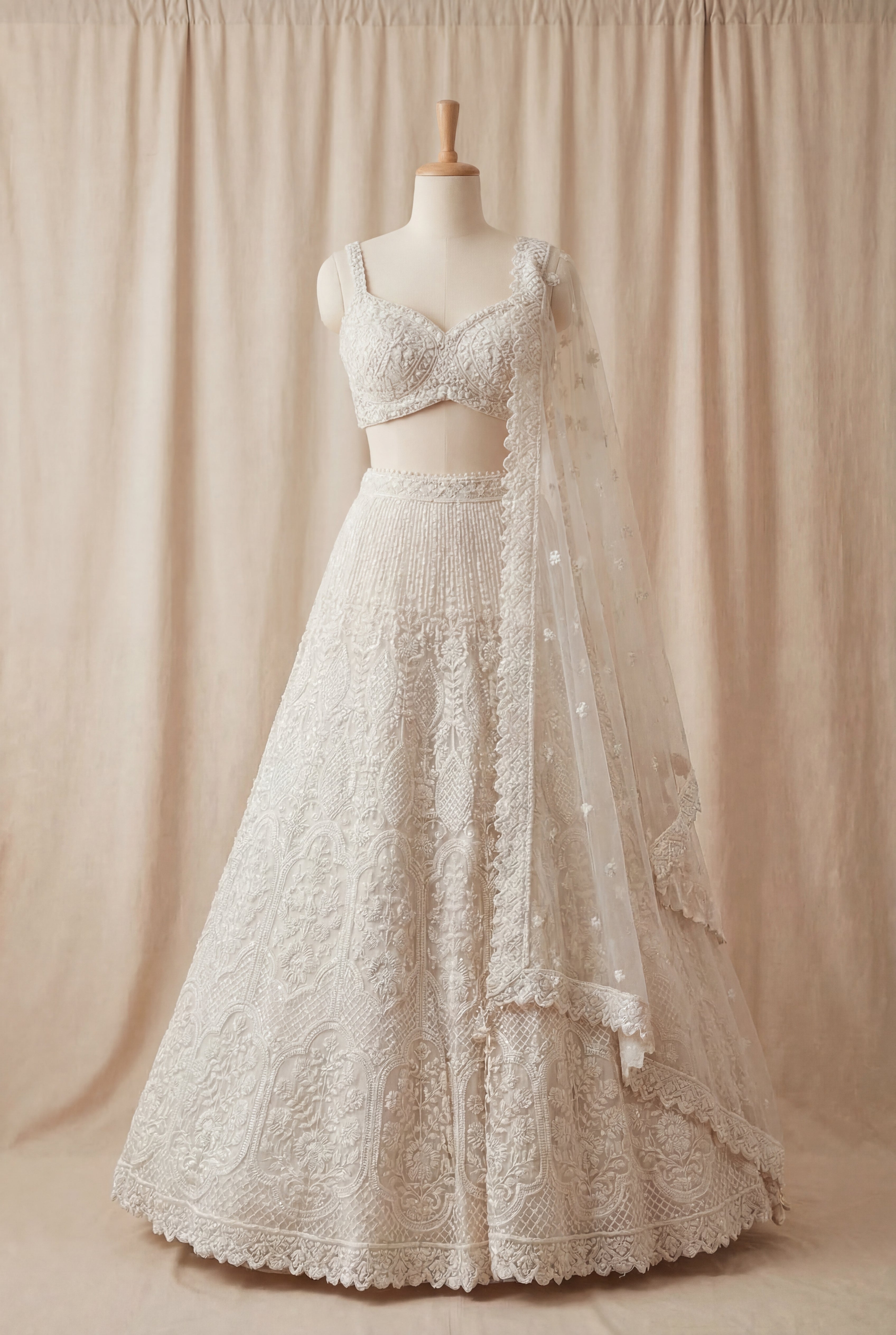 Swansi Pearl Lehenga - Khajana Boutique | Indian Bridal Wear Iselin NJ