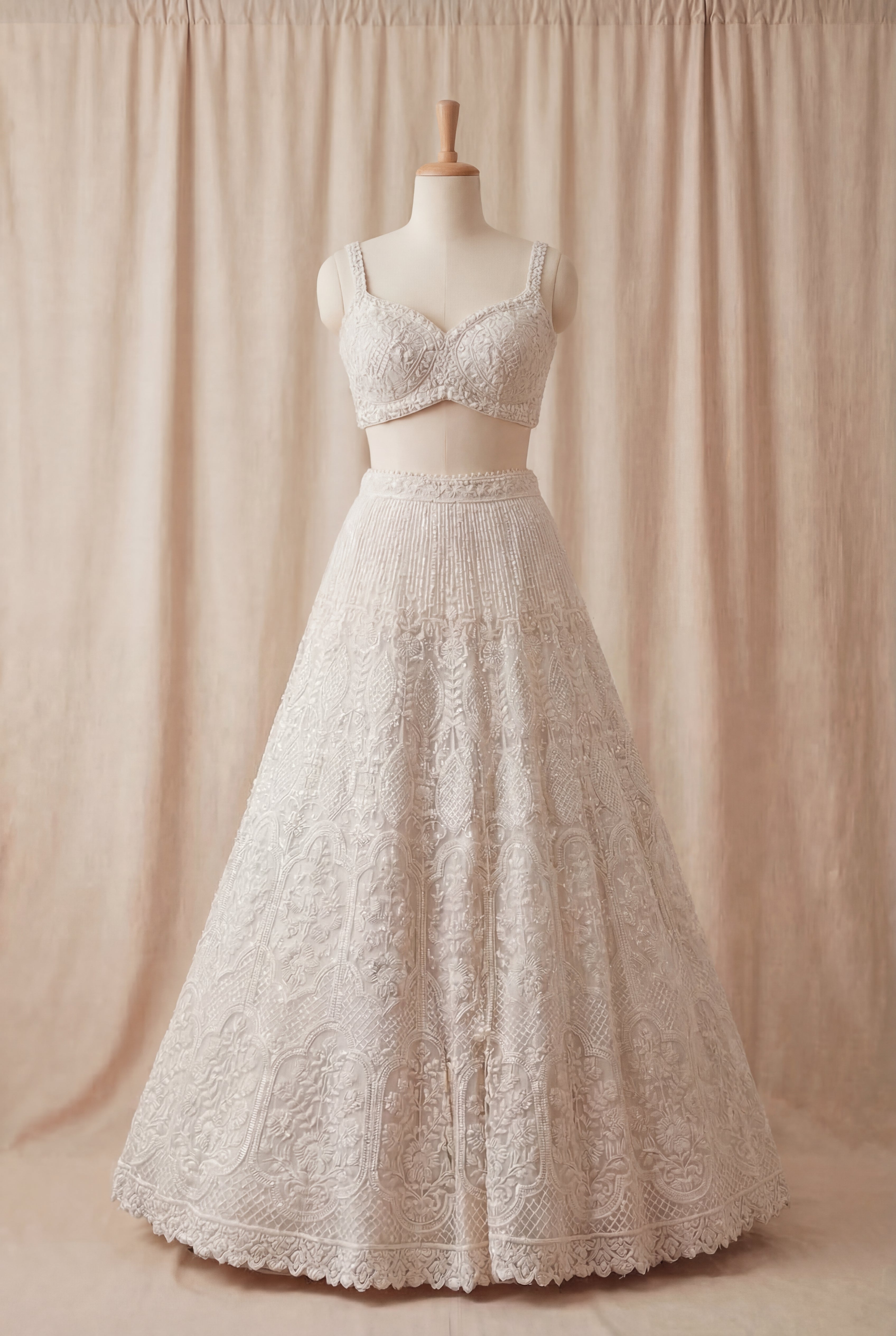 Swansi Pearl Lehenga - Khajana Boutique | Indian Bridal Wear Iselin NJ