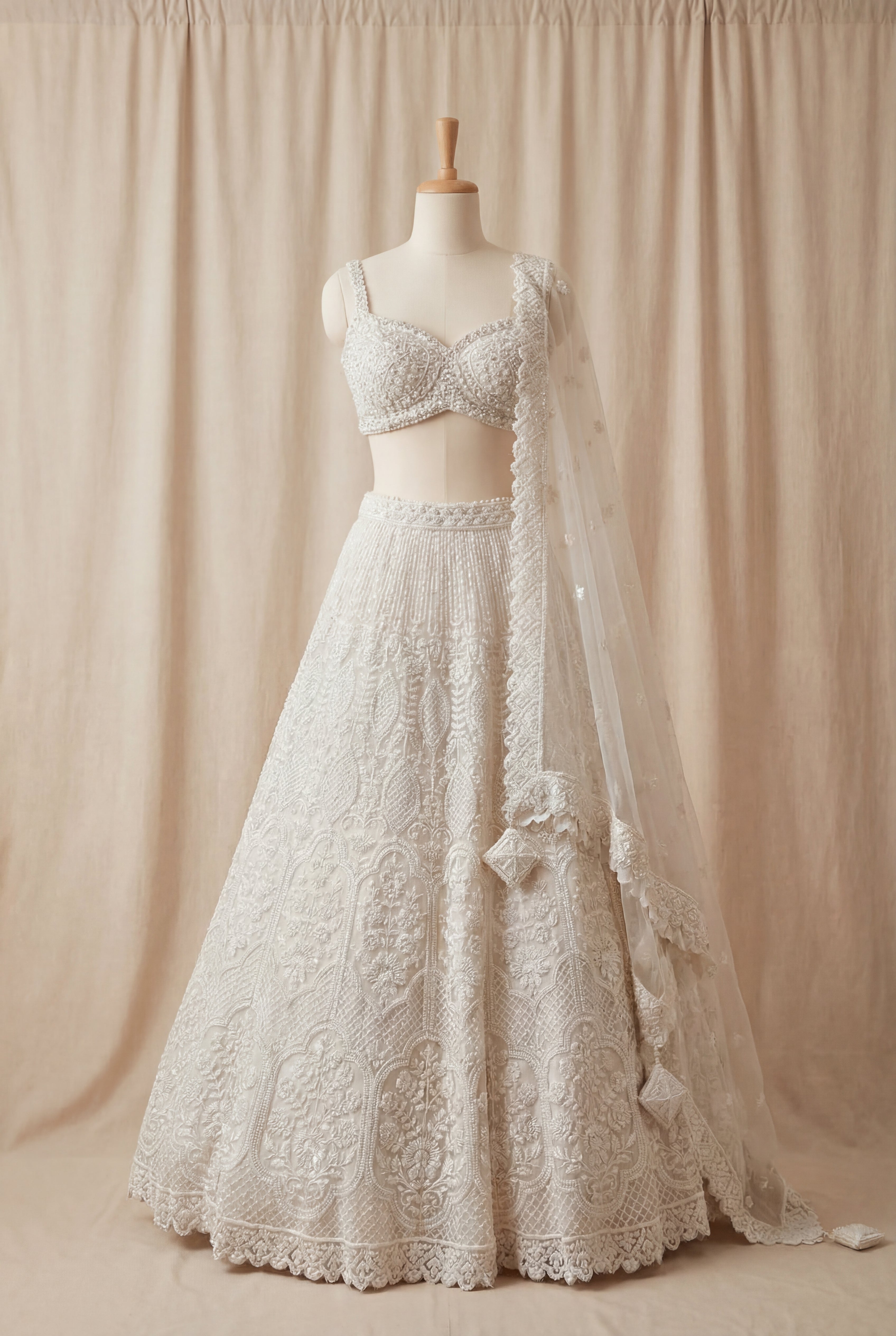 Swansi Pearl Lehenga - Khajana Boutique | Indian Bridal Wear Iselin NJ