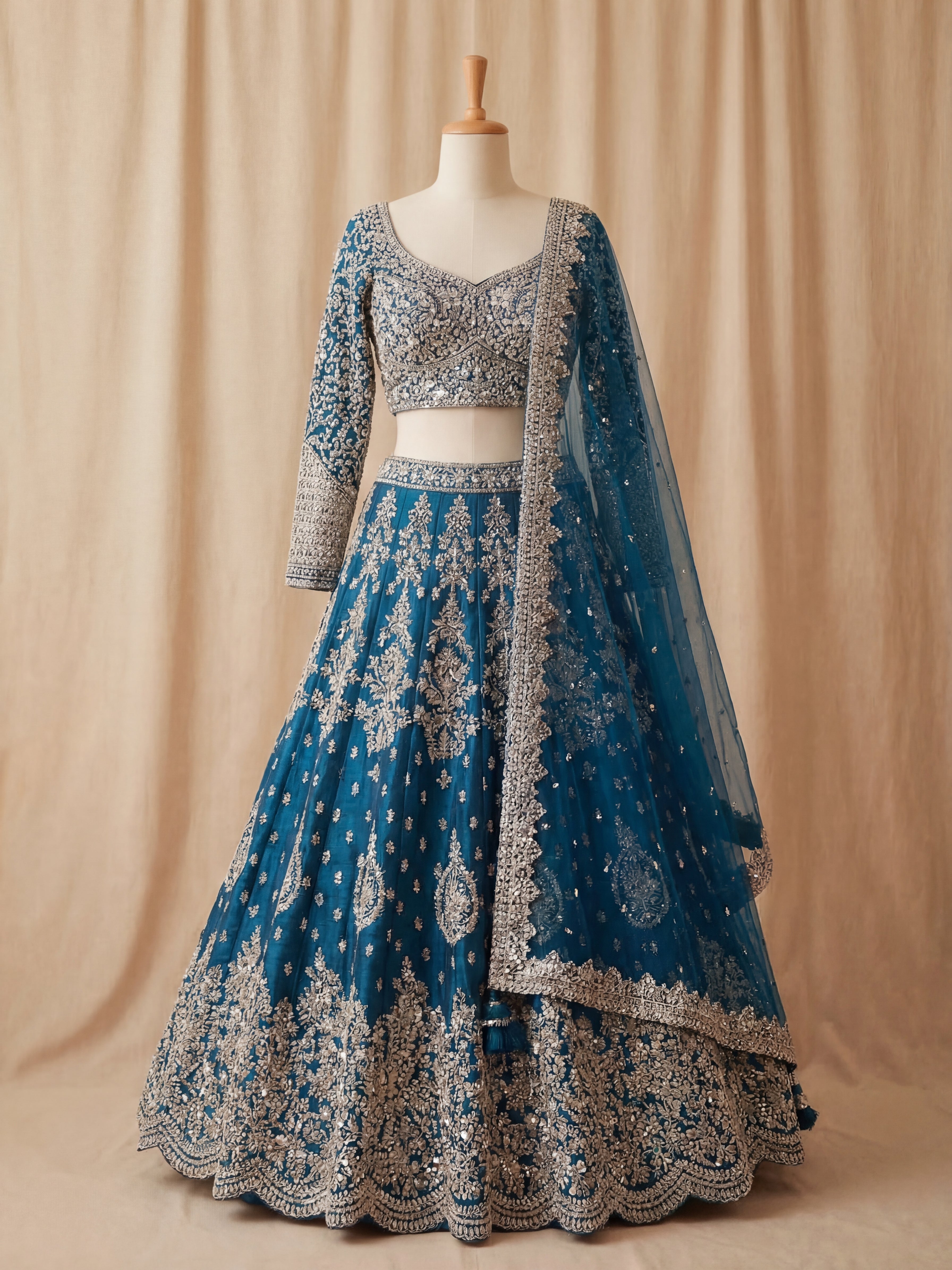 Sheesh Galib Lehenga - Khajana Boutique | Indian Bridal Wear Iselin NJ